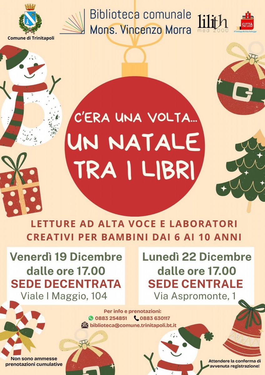 C era una volta un Natale tra i libri a Trinitapoli