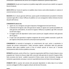 Trinitapoli, uffici comunali chiusi venerdì 14 agosto: garantiti i servizi essenziali
