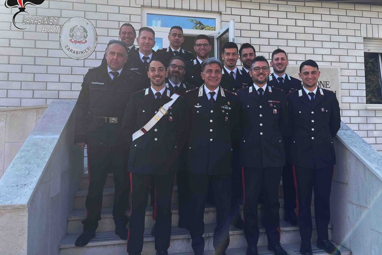 Il Generale Del Monaco visita la stazione dei Carabinieri di Trinitapoli