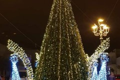 Si illumina l'albero di Natale in piazza, ma i positivi al Covid sono ancora tanti
