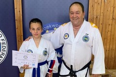 La giovane atleta trinitapolese Raffaella Sisto ai campionati europei di taekwondo