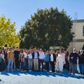 Primo giorno di scuola al “Dell’Aquila–Staffa” con il saluto del Sindaco