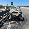 Automobile in fiamme: a bordo del veicolo un uomo di Trinitapoli