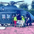 Bimbo di Trinitapoli trasportato da Barletta a Taormina in elicottero