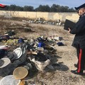 Discarica a cielo aperto a Trinitapoli, i Carabinieri operano il sequestro dell'area