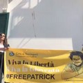 A Palazzo di Città uno striscione chiede  "Libertà per Patrick Zaki "