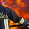 Fiamme nel cantiere di un istituto scolastico