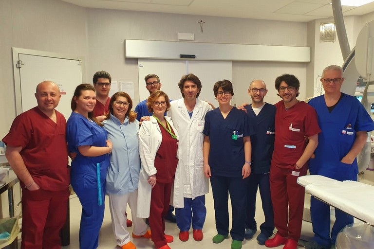 Equipe emodinamica dell'ospedale Bonomo di Andria