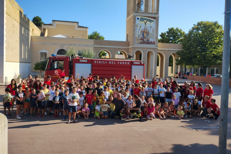 Un pomeriggio speciale di attività dimostrative all'oratorio della Parrocchia dell'Immacolata con i Vigili del Fuoco